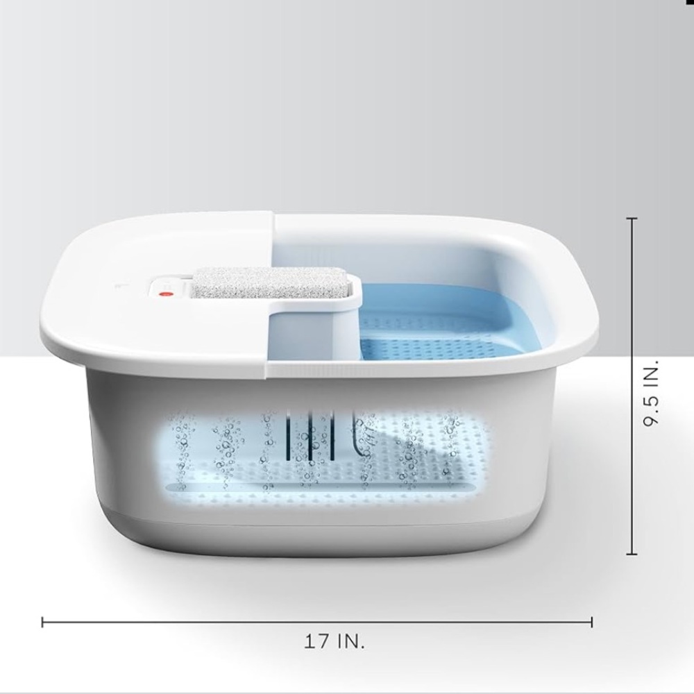 New Sharper Image SpaHaven Sooth Foot Bath with Heated Massage 1014496 ⭐️⭐️⭐️⭐️